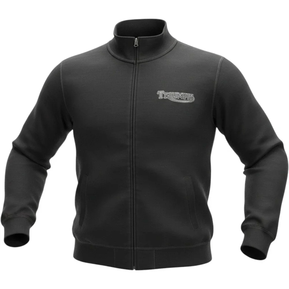 Lucky Brand Triumph Bakersfield Cycle Shop Full Zip Sweatshirt Mens XXL Black